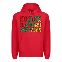 Red black history Premium Hoodie - MaliasSmallBusiness