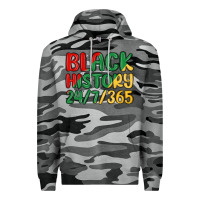 Slate Camo black history Premium Hoodie - MaliasSmallBusiness