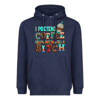 Navy ı pretend coffee helps but ı am still a bitch Heavyweight Hoodie - AdoDesignShop