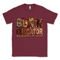 Burgundy black educator by popular demand Classic Tee - Zillion Design Studio