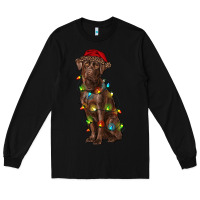 Black Christmas labrador retriever Long Sleeve Tee - RanaPortraitStore