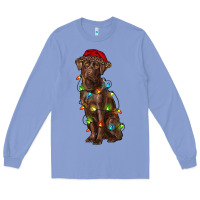 Colony Blue Christmas labrador retriever Long Sleeve Tee - RanaPortraitStore
