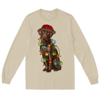 Mushroom Christmas labrador retriever Long Sleeve Tee - RanaPortraitStore