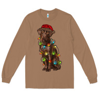 Toasted Coconut Christmas labrador retriever Long Sleeve Tee - RanaPortraitStore