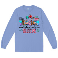 This Teacher Wears Her Heart On Sleeve Long Sleeve Tee | Teevron