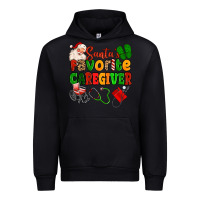 Black santas favorite caregiver Urban Hoodie - MaliasSmallBusiness