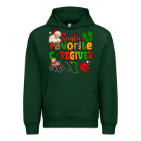 Forest Green santas favorite caregiver Urban Hoodie - MaliasSmallBusiness