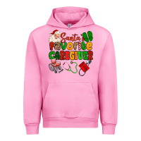 Fuchsia Pink santas favorite caregiver Urban Hoodie - MaliasSmallBusiness