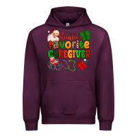 Mauve Wine santas favorite caregiver Urban Hoodie - MaliasSmallBusiness