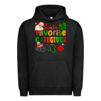 Pigment Black santas favorite caregiver Urban Hoodie - MaliasSmallBusiness