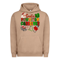 Pigment Burro santas favorite caregiver Urban Hoodie - MaliasSmallBusiness