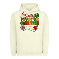 Pigment Pistachio santas favorite caregiver Urban Hoodie - MaliasSmallBusiness