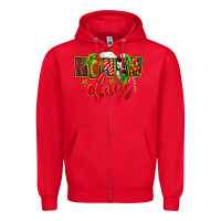 Red christmas nonna claus Zipper Hoodie - FaDigitalArtStudio