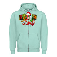 Seafoam christmas nonna claus Zipper Hoodie - FaDigitalArtStudio