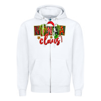 White christmas nonna claus Zipper Hoodie - FaDigitalArtStudio