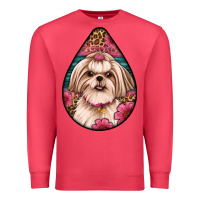 Cardinal shih tzu teardrop earrings Premium Sweatshirt - Artiststas