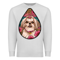 Dove Grey shih tzu teardrop earrings Premium Sweatshirt - Artiststas