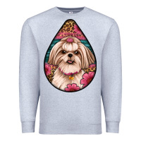 Heather Grey shih tzu teardrop earrings Premium Sweatshirt - Artiststas