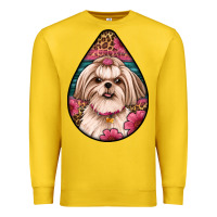 Lemon shih tzu teardrop earrings Premium Sweatshirt - Artiststas