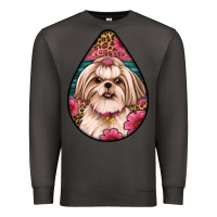 Smoke shih tzu teardrop earrings Premium Sweatshirt - Artiststas