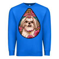 True Royal shih tzu teardrop earrings Premium Sweatshirt - Artiststas