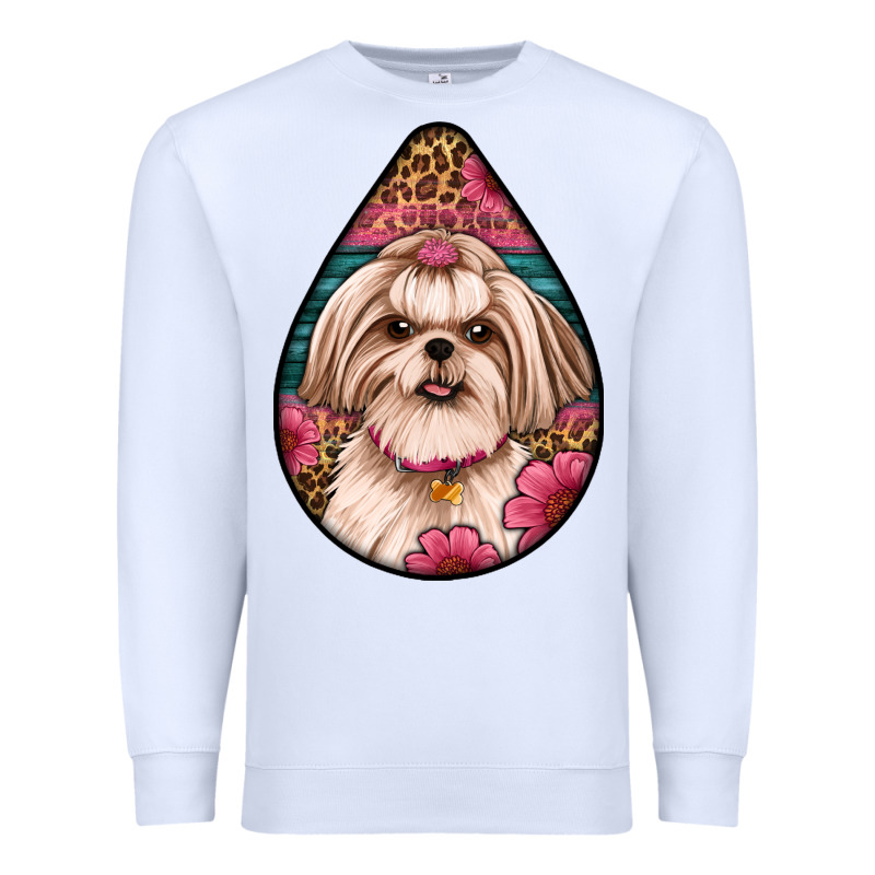 Shih Tzu Teardrop Earrings Premium Sweatshirt by Artiststas | Teevron