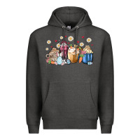 Charcoal Heather easter coffee cups Premium Hoodie - MaliasSmallBusiness