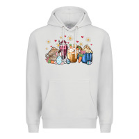 Dove Grey easter coffee cups Premium Hoodie - MaliasSmallBusiness