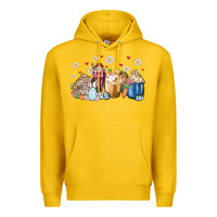 Lemon easter coffee cups Premium Hoodie - MaliasSmallBusiness