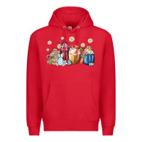 Red easter coffee cups Premium Hoodie - MaliasSmallBusiness