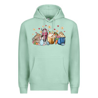 Seafoam easter coffee cups Premium Hoodie - MaliasSmallBusiness
