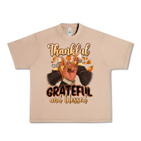 Burro Thankful grateful and Blessed black man sneakers Urban Heavy Tee - RanaPortraitStore