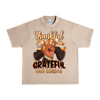 French Oak Thankful grateful and Blessed black man sneakers Urban Heavy Tee - RanaPortraitStore