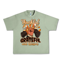 Oil Green Thankful grateful and Blessed black man sneakers Urban Heavy Tee - RanaPortraitStore