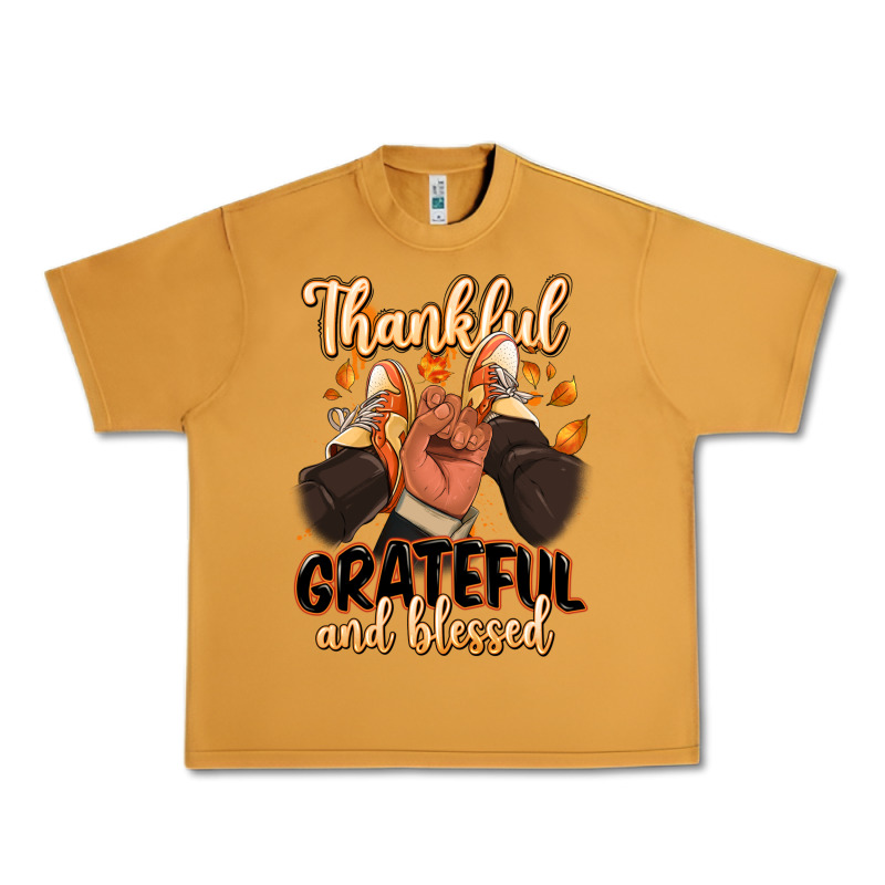 Thankful Grateful And Blessed Black Man Sneakers Urban Heavy Tee by RanaPortraitStore | Teevron