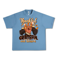 Pebble Blue Thankful grateful and Blessed black man sneakers Urban Heavy Tee - RanaPortraitStore