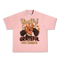 Salmon Thankful grateful and Blessed black man sneakers Urban Heavy Tee - RanaPortraitStore