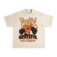 Sandshell Thankful grateful and Blessed black man sneakers Urban Heavy Tee - RanaPortraitStore