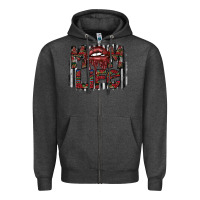Charcoal Heather mom life Zipper Hoodie - SublimationCraftShop