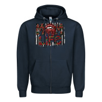 Navy mom life Zipper Hoodie - SublimationCraftShop