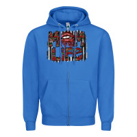 True Royal mom life Zipper Hoodie - SublimationCraftShop