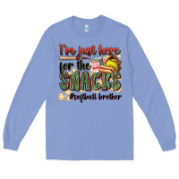 Colony Blue i'm just here for the snacks #softball brother Long Sleeve Tee - Zillion Design Studio