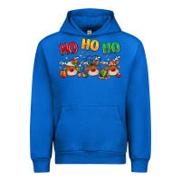 Cobalt ho ho ho reindeer Urban Hoodie - MaliasSmallBusiness