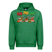 Emerald ho ho ho reindeer Urban Hoodie - MaliasSmallBusiness