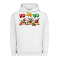 Pigment Lunar Rock ho ho ho reindeer Urban Hoodie - MaliasSmallBusiness
