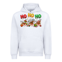 White ho ho ho reindeer Urban Hoodie - MaliasSmallBusiness