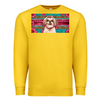 Lemon shih tzu license plate Premium Sweatshirt - Artiststas