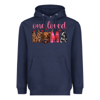 Navy highland cow one loved mama Heavyweight Hoodie - JahusDesignShop