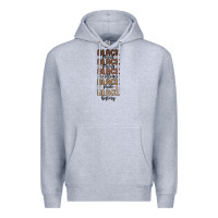 Heather Grey black history melanin malia Premium Hoodie - MaliasSmallBusiness