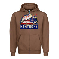 Chestnut Kentucky 4th of July Zipper Hoodie - CowGirlArtShop
